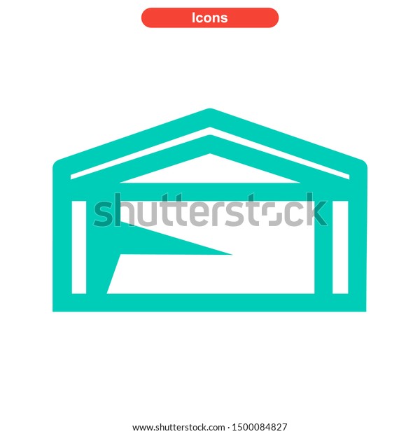 garage icon icon isolated
sign symbol vector illustration - High quality and colored vector
icons.
