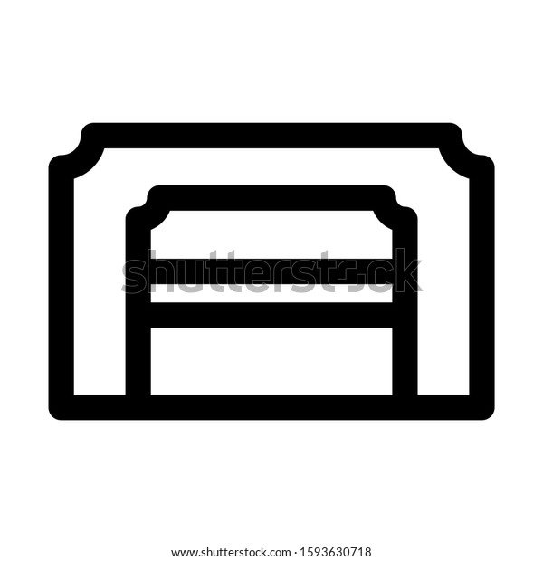 garage icon isolated sign symbol\
vector illustration - high quality black style vector\
icons\
