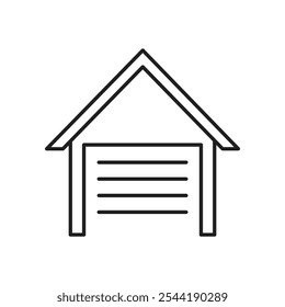 Ícone de garagem. ícone de vetor isolado.
