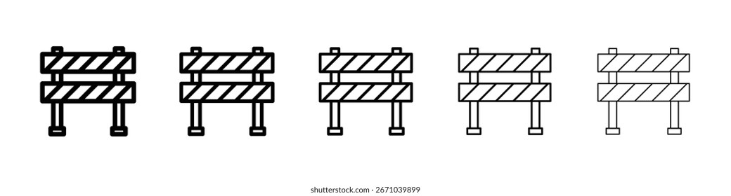Logotipo do ícone de garagem na coleção de linhas de traçado