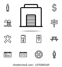 garage icon. Navigation icons universal set for web and mobile on white background