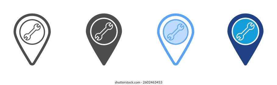 Garage Icon Set Multiple Style Collection