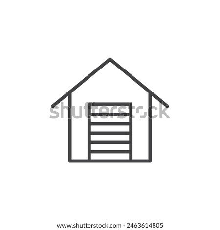 Garage icon set. Parking vector symbol. Vehicle maintenance sign. Car repair icon.