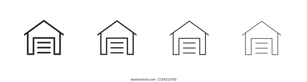 Conjunto de iconos de garaje eps10. ilustración, Vector de símbolo de logotipo Plantilla de pictograma