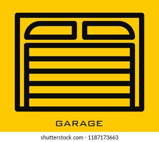Garage icon signs