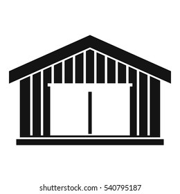 Garage icon. Simple illustration of garage vector icon for web