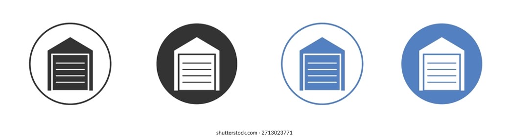 Icono de garaje simple Vector minimalista EPS