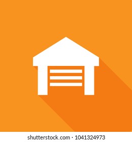 Garage icon, stock vector, eps10.