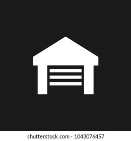 Garage icon, stock vector, eps10.