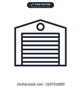 garage icon symbol template for graphic and web design collection logo vector illustration