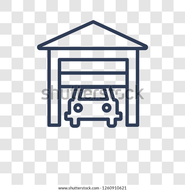 Garage icon. Trendy Garage logo\
concept on transparent background from Smarthome\
collection