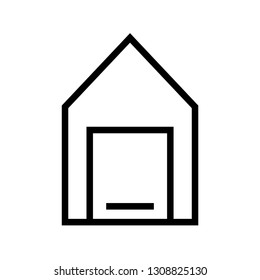 garage icon vector