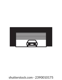 icono de garaje, mejor icono plano del vector.