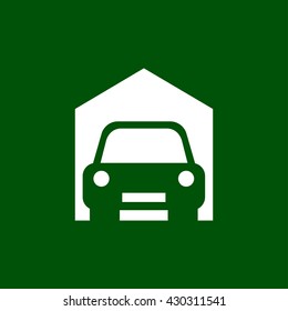 garage icon. garage vector illustration