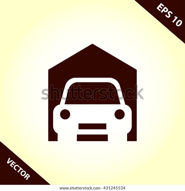 garage icon. garage\
vector illustration