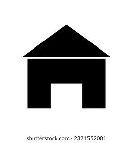 garage Icon. Vector illustration. stock image.