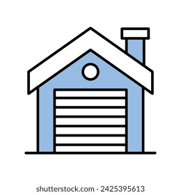 Garage icon vector stock illustration