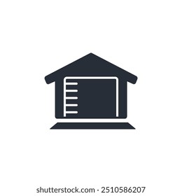 ícone de garagem. vetor.Editável traço.sinal de estilo linear para usar web design,ilustração logo.Symbol.