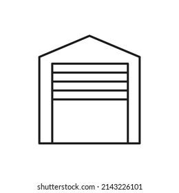Garage Icon for website, symbol presentation