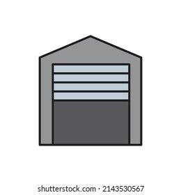 Garage Icon for website, symbol presentation