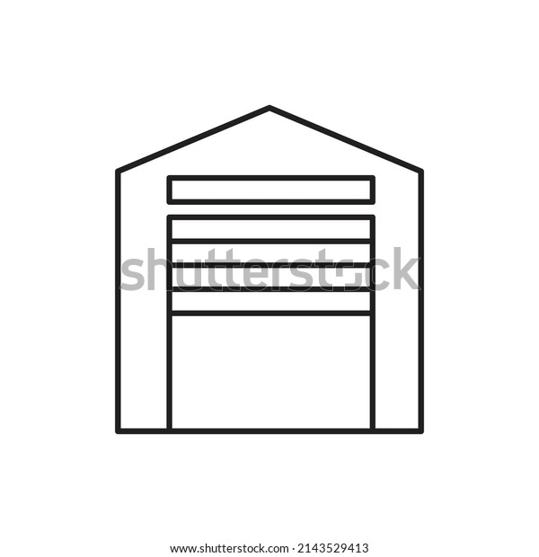 Garage Icon for\
website, symbol\
presentation