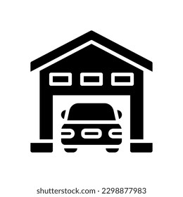 icono de garaje para tu diseño de sitio web, logotipo, aplicación, interfaz de usuario.