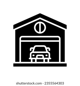 Garage Icon für Ihre Website, Handy, Präsentation und Logo-Design.