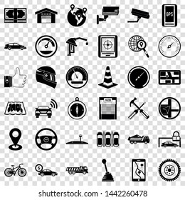 Garage icons set. Simple style of 36 garage vector icons for web for any design
