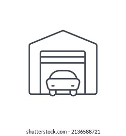 Símbolo de iconos de garaje elementos vectoriales para web infográfica