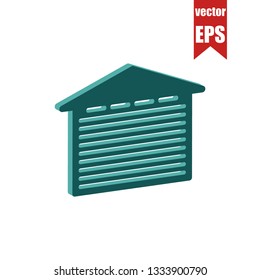 Garage isometric icon.Vector illustration.