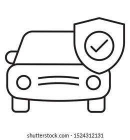 Garage Liability Or Auto Insurance Vector Icon Concept