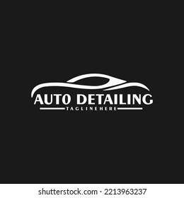 garage logo auto detailing vector design