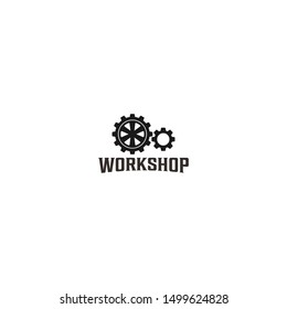 Garage logo gear element automotive