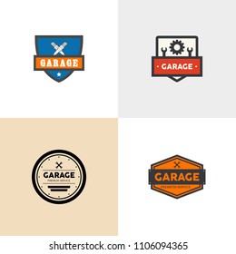 Garage Logo Set Design