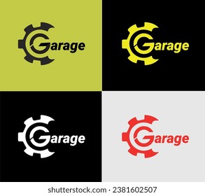 Garage  logotype, elements color variation abstract icon. Modern logotype, business template.
