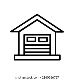 garage new icon simple vector