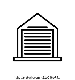 garage new icon simple vector