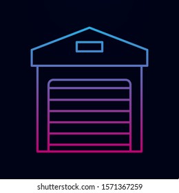 Garage nolan icon. Simple thin line, outline vector of real estate icons for ui and ux, website or mobile application