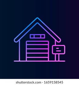 Garage nolan icon. Simple thin line, outline vector of real estate icons for ui and ux, website or mobile application