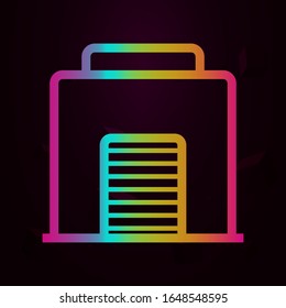 icono de estilo garaje nolan. Línea delgada simple, contorno vectorial de iconos de navegación para ui y ux, sitio web o aplicación móvil