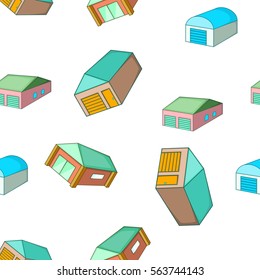 Garage pattern. Cartoon illustration of garage vector pattern for web
