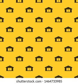 Garage pattern seamless vector repeat geometric yellow for any design