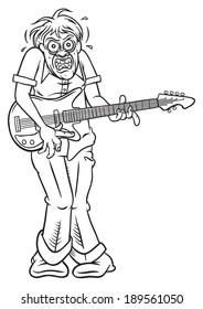 Garage Rocker Line Art