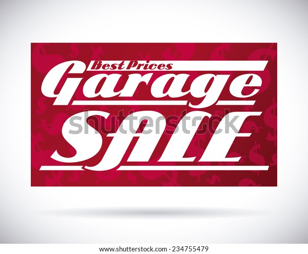 Garage Sale Design Vector Illustration Stock Image Download Now