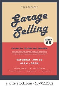 Garage Sale Flyer, Poster Template For Your Best Event