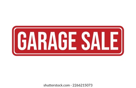 Garage Sale Rubber Stamp Seal Vector