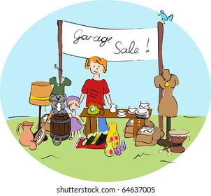 Garage sale - vector.