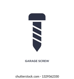garage screw icon. Simple element illustration from tools concept. garage screw editable symbol design on white background. Can be use for web and mobile.