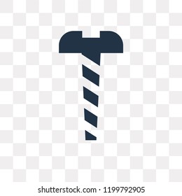 Garage Screw vector icon isolated on transparent background, Garage Screw transparency concept can be used web and mobile