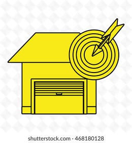 garage security safe icon vector illustration graphic